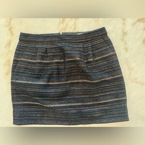 J Crew metallic tweed skirt, size 6